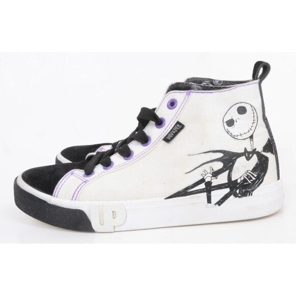 Ground UP Jack & Sally Nightmare Before Christmas High-Top Sneakers Kids Size 4 - Picture 5 of 10